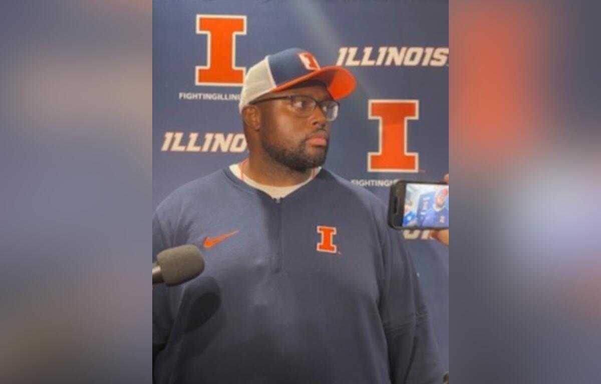 Image shows University of Illinois Coach Terrance Jamison.