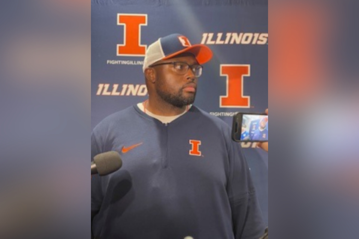 Image shows University of Illinois Coach Terrance Jamison.