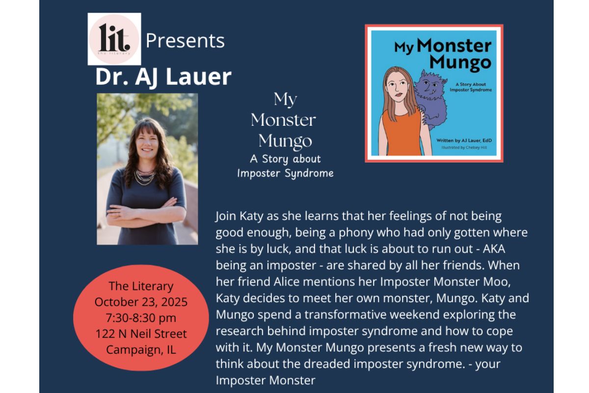 Author AJ Lauer to speak in Champaign about imposter syndrome
