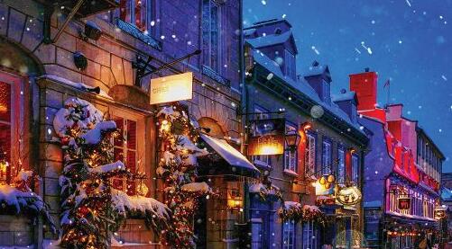 Snow glistening rooftops of towns you must see this season