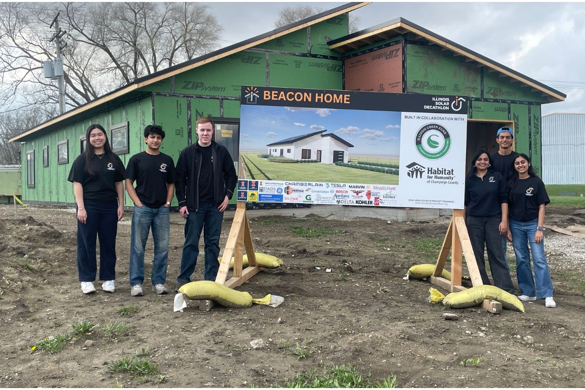 Students build sustainable and affordable home to transform neighborhood in Rantoul
