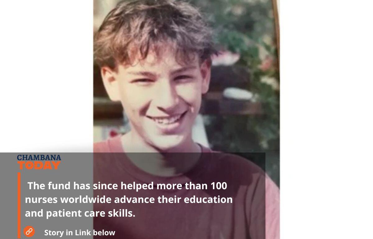 Smiling young man outdoors; hero image for ChamBana Today article about a fund supporting nurses' education.