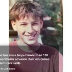 Smiling young man outdoors; hero image for ChamBana Today article about a fund supporting nurses' education.