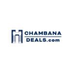 ChambanaDeals.com logo with a blue arch gateway icon to the left and stacked text 'CHAMBANA' over 'DEALS.com'